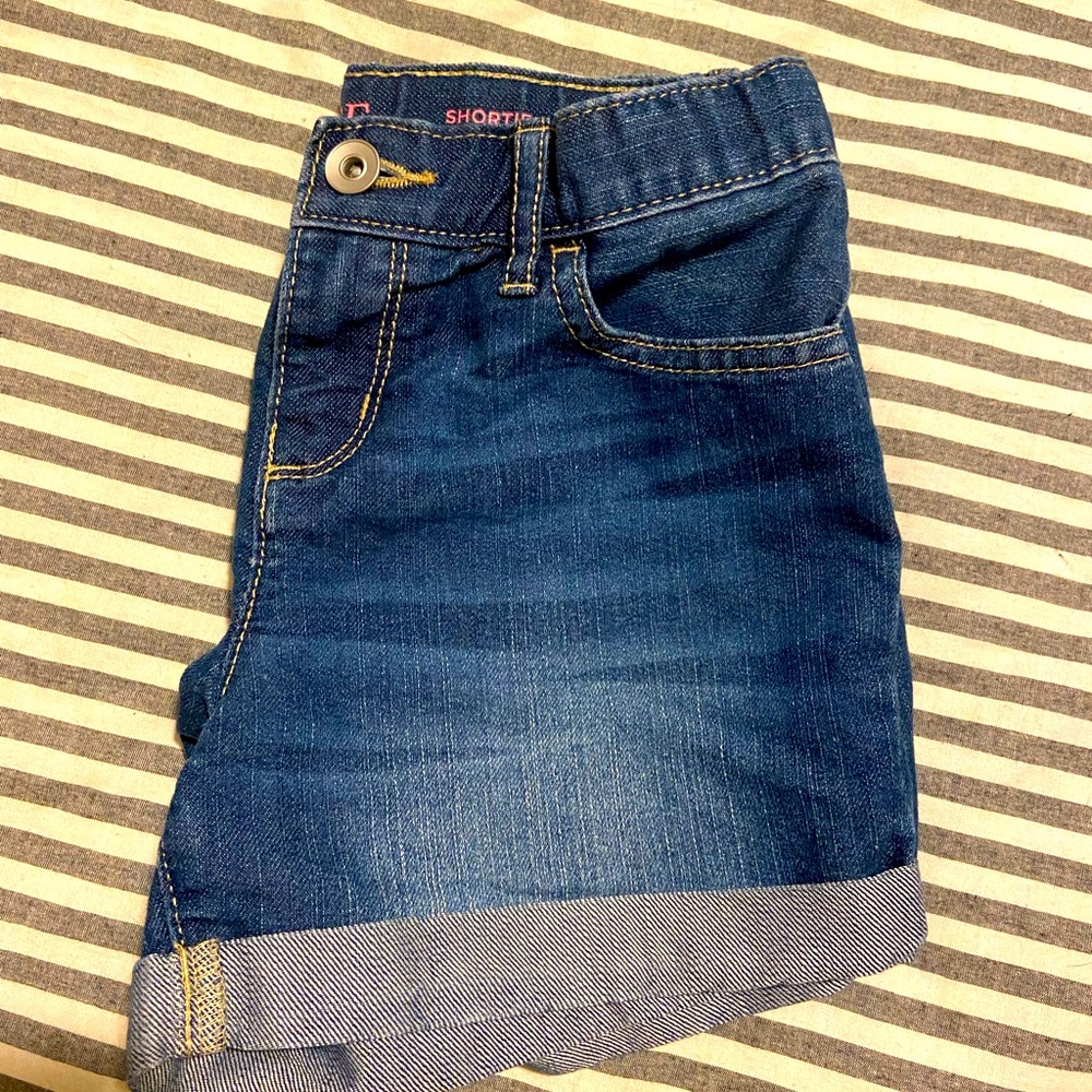 Girls size 10 denim shorts
